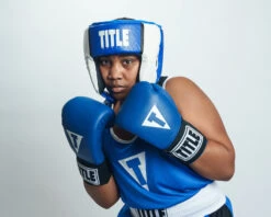 TITLE Boxing Aerovent Elite USA Boxing Competition Headgear – Open Face -Nike Sales Shop ACHEX1BL 1