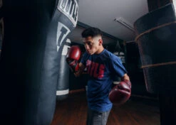 TITLE Boxing Blood Red Leather Training Gloves -Nike Sales Shop BRTGRD 4