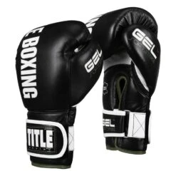 TITLE Boxing Gel Soft Strike Bag Gloves -Nike Sales Shop CSSGBG1 BK GN 02