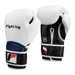 Fighting Ferocity Leather Training Gloves -Nike Sales Shop FTGTG WH BK BL 2