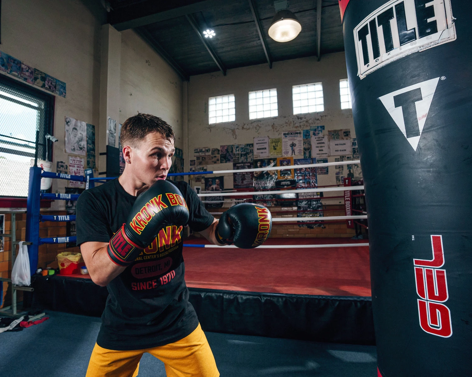 KRONK Boxing Gym Leather Bag Gloves 3 KRONK Boxing Gym Leather Bag Gloves - Image 2