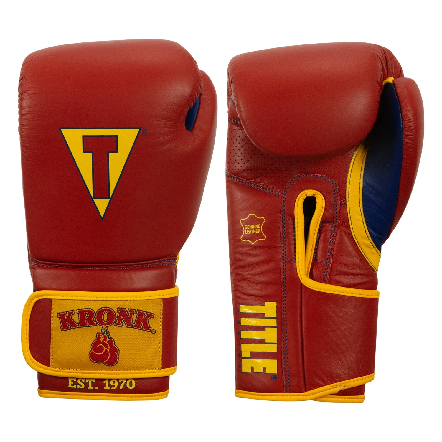KRONK Boxing Gym Leather Training/Sparring Gloves 3 KRONK Boxing Gym Leather Training/Sparring Gloves