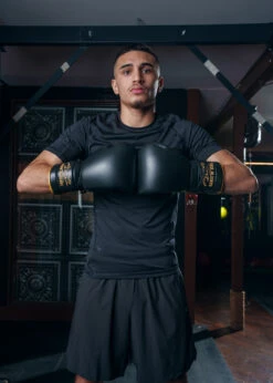 TITLE Boxing Roberto Duran Leather Sparring Gloves -Nike Sales Shop RDSGBK 1