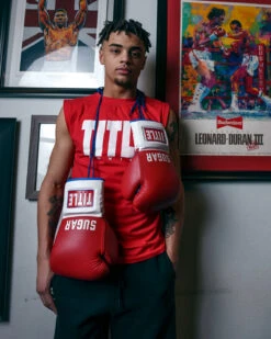 TITLE Boxing Sugar Ray Leonard Signature Leather Sparring Gloves -Nike Sales Shop SRLSLSG 4 2