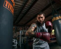 TITLE Boxing Sugar Ray Leonard Throwback Leather Bag Gloves -Nike Sales Shop SRLTLBGMR 4