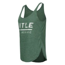 TITLE Boxing Women's Striped Wordmark Cropped Tank -Nike Sales Shop TBWTS216 GN 3