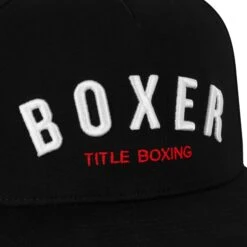 TITLE Boxing Boxer Flat Bill Snapback Cap -Nike Sales Shop TCAP81 BK 3