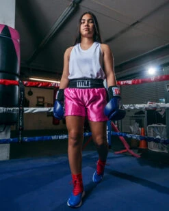 TITLE Boxing Professional Women’s Satin Striped Boxing Trunks -Nike Sales Shop TPBTW2PK 1