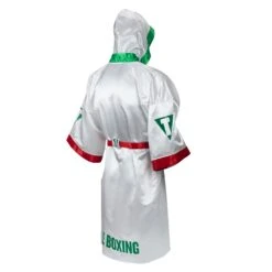 TITLE Boxing Pro Full Length Boxing Robe -Nike Sales Shop TSRFL2 RD WH GN 02