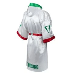 TITLE Boxing Pro Full Length Boxing Robe -Nike Sales Shop TSRFL2 RD WH GN 04