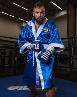 TITLE Boxing Pro Full Length Robe 3.0 -Nike Sales Shop TSRFL3BLWH 1