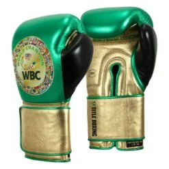 WBC By TITLE Boxing Green Belt Training Gloves 1.0 25 WBC By TITLE Boxing Green Belt Training Gloves 1.0 -Nike Sales Shop WGBTG GN GD BK 2