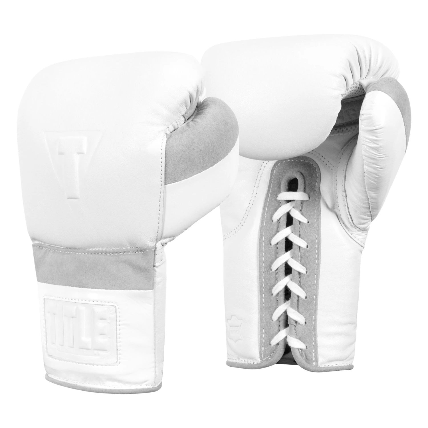 TITLE White Boxing Lace Sparring Gloves 2.0 5 TITLE White Boxing Lace Sparring Gloves 2.0 - Image 3