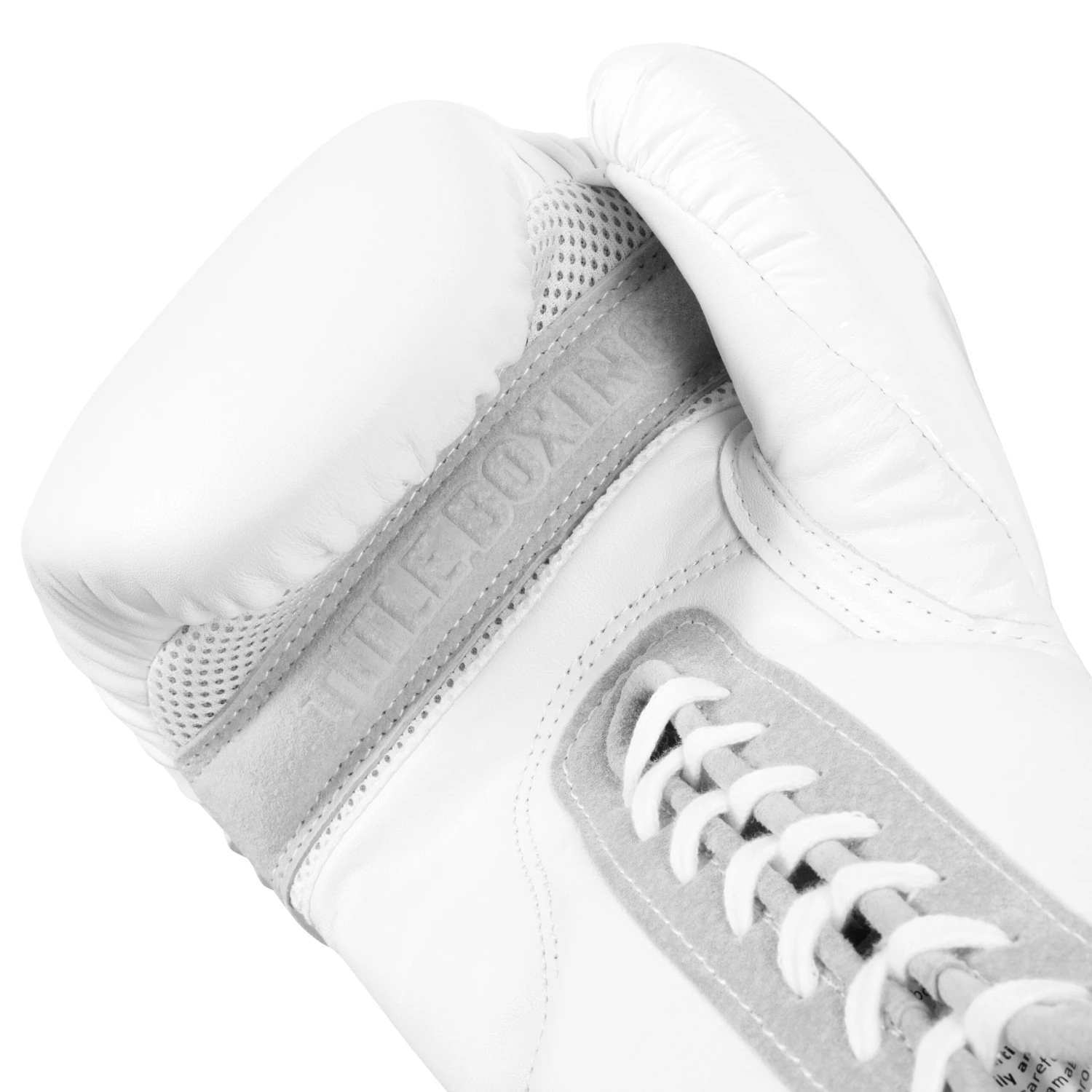 TITLE White Boxing Lace Sparring Gloves 2.0 8 TITLE White Boxing Lace Sparring Gloves 2.0 - Image 6