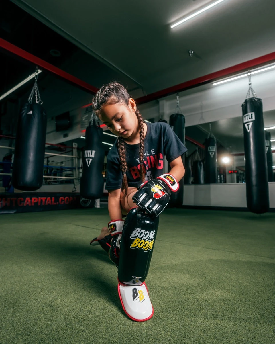 BOOM BOOM Boxing Bomber Youth Shin Guards 7 BOOM BOOM Boxing Bomber Youth Shin Guards - Image 5