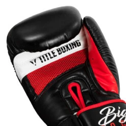 TITLE Boxing Leather Big League Bag Gloves -Nike Sales Shop blbg2 bk rd 05