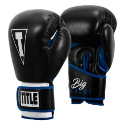 TITLE Boxing Leather Big League Training Gloves -Nike Sales Shop bltg2 bk bl 02