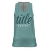 TITLE Boxing Script Racerback Women's Tank
