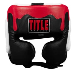 TITLE Boxing Gel Lava Leather Series Headgear -Nike Sales Shop mlvlhg bk wh rd 2 1