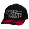 TITLE Boxing Plaid Flat Bill Adjustable Cap -Nike Sales Shop tcap74 bk rd 1