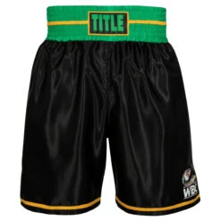 WBC By TITLE Boxing Professional Boxing Trunks -Nike Sales Shop wbcbt bk gn 2