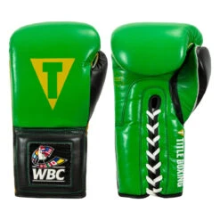 WBC By TITLE Boxing Sparring Gloves -Nike Sales Shop wbcsg gn bk 01