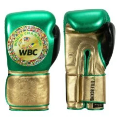 WBC By TITLE Boxing Green Belt Bag Gloves -Nike Sales Shop wgbbg gn gd bk 1 1 1