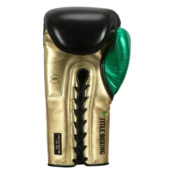 WBC By TITLE Boxing Green Belt Sparring Gloves -Nike Sales Shop wgbsg bk gd gn 4 1