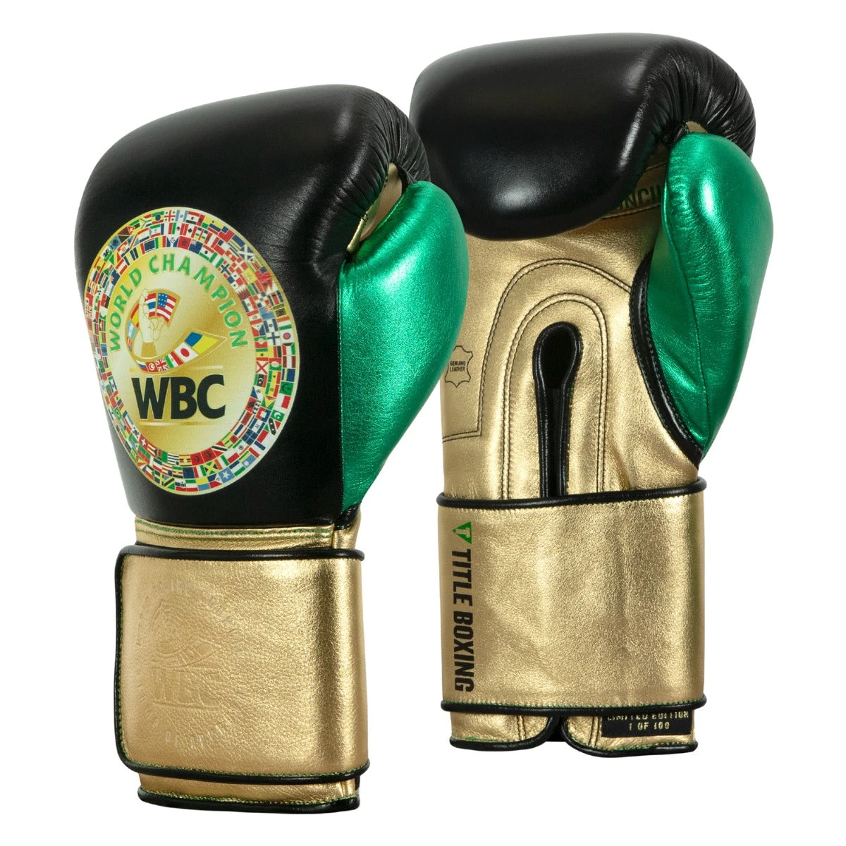 WBC By TITLE Boxing Green Belt Training Gloves 1.0 5 WBC By TITLE Boxing Green Belt Training Gloves 1.0 - Image 3