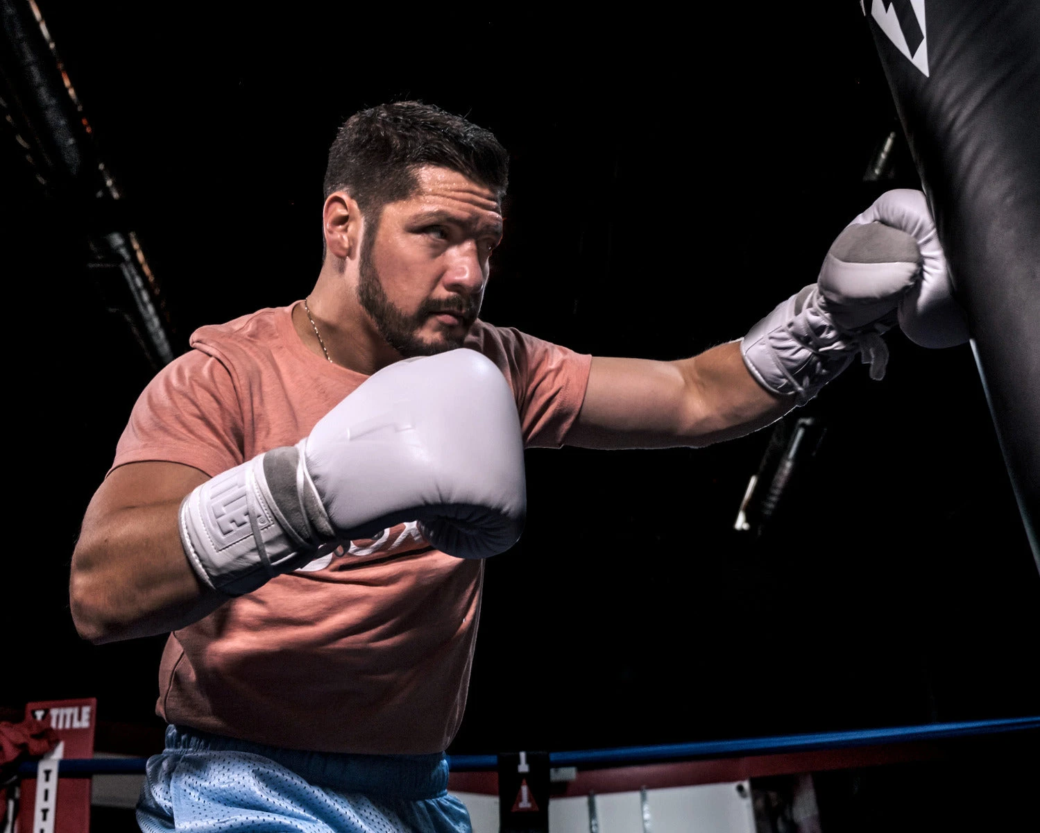 TITLE White Boxing Lace Sparring Gloves 2.0 4 TITLE White Boxing Lace Sparring Gloves 2.0 - Image 2